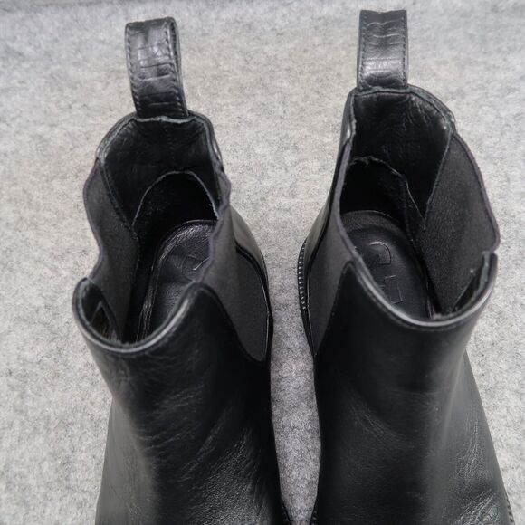 Staud Shoes Womens 36 Boots Chelsea Palamino Leather Casual Platform Black Ankle - Picture 15 of 16